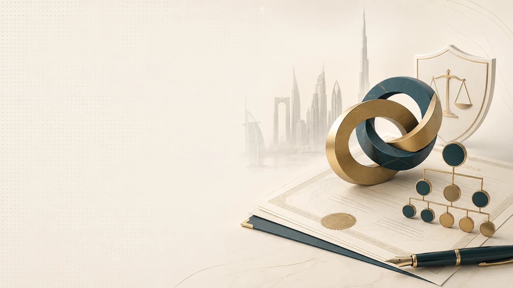 Illustration representing 100% foreign ownership of a Dubai mainland company