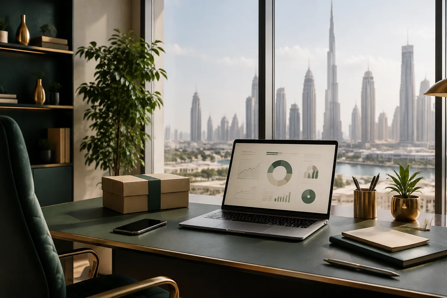 A Dubai technology and e-commerce startup workspace