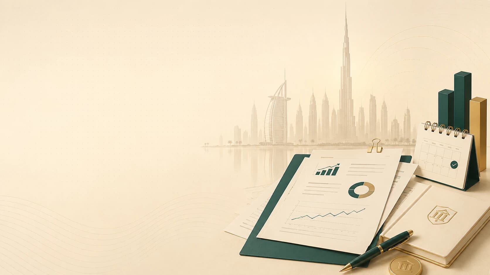 Illustration representing investing in Dubai