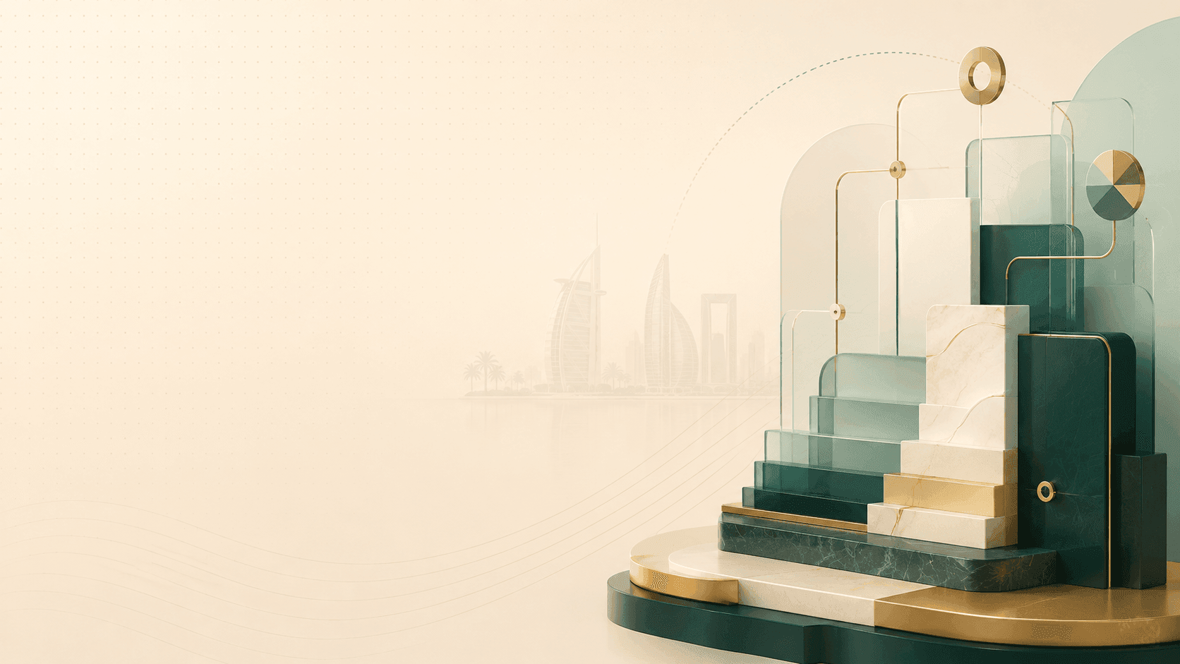 Desk scene representing a Dubai mainland trade license cost breakdown